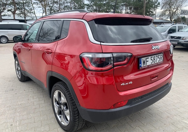 Jeep Compass cena 102800 przebieg: 48909, rok produkcji 2017 z Koluszki małe 326